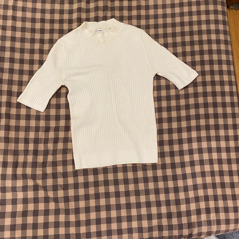 Uniqlo Merino wool Ribbed Knit Top M